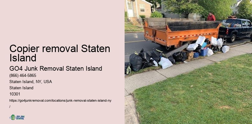 Hoarding cleanup Copier removal Staten Island