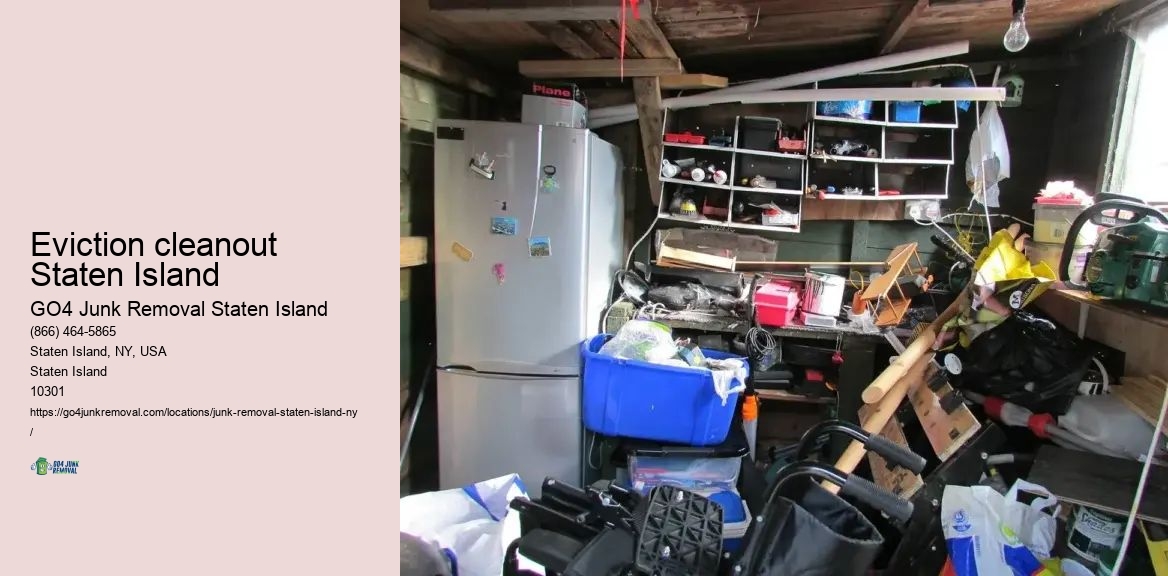 Eviction cleanout Staten Island rubbish removal