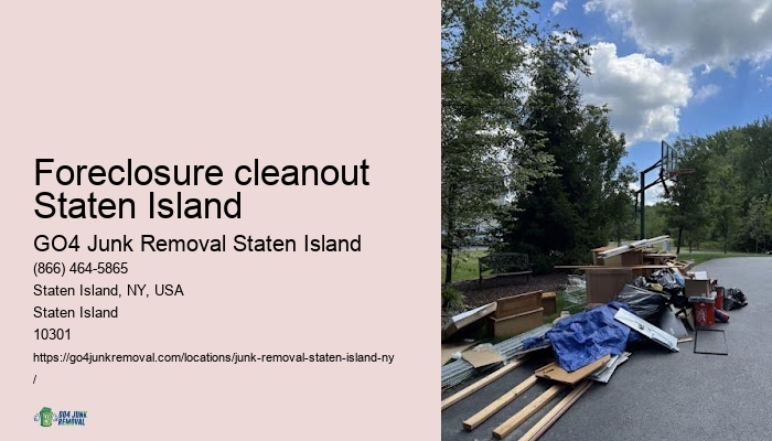 Foreclosure cleanout Staten Island affordable junk removal